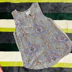 HD in Paris Geometric Gray Tank Top